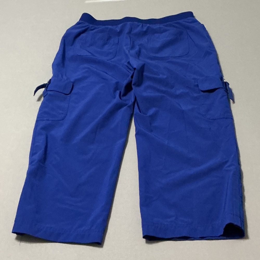 Zenergy by Chicos Small Blue Cropped Pants - Polyester/Spandex Blend - Picture 4 of 4